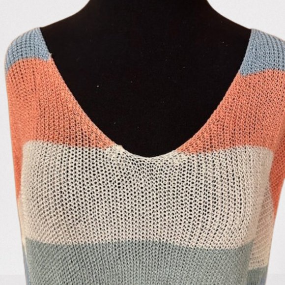 Pastel Color Block Knit Sweater - Picture 8 of 11